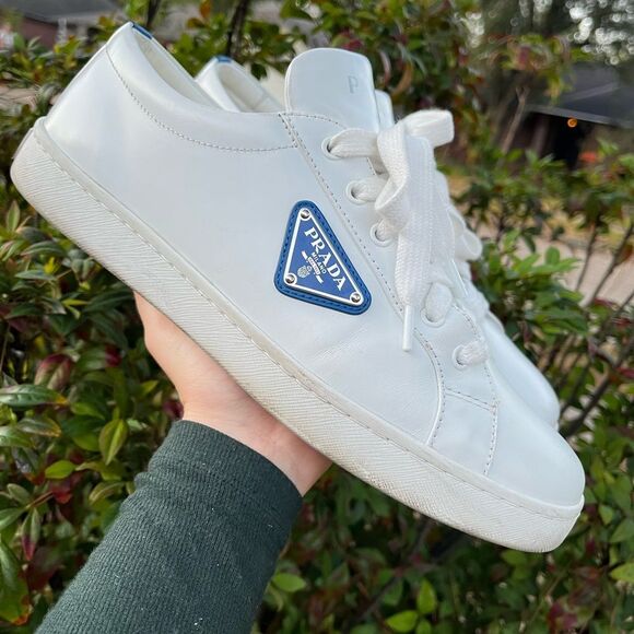 PRADA Downtown Lane Prax Montecarlo America’s Cup Logo Sneakers Sz. 39